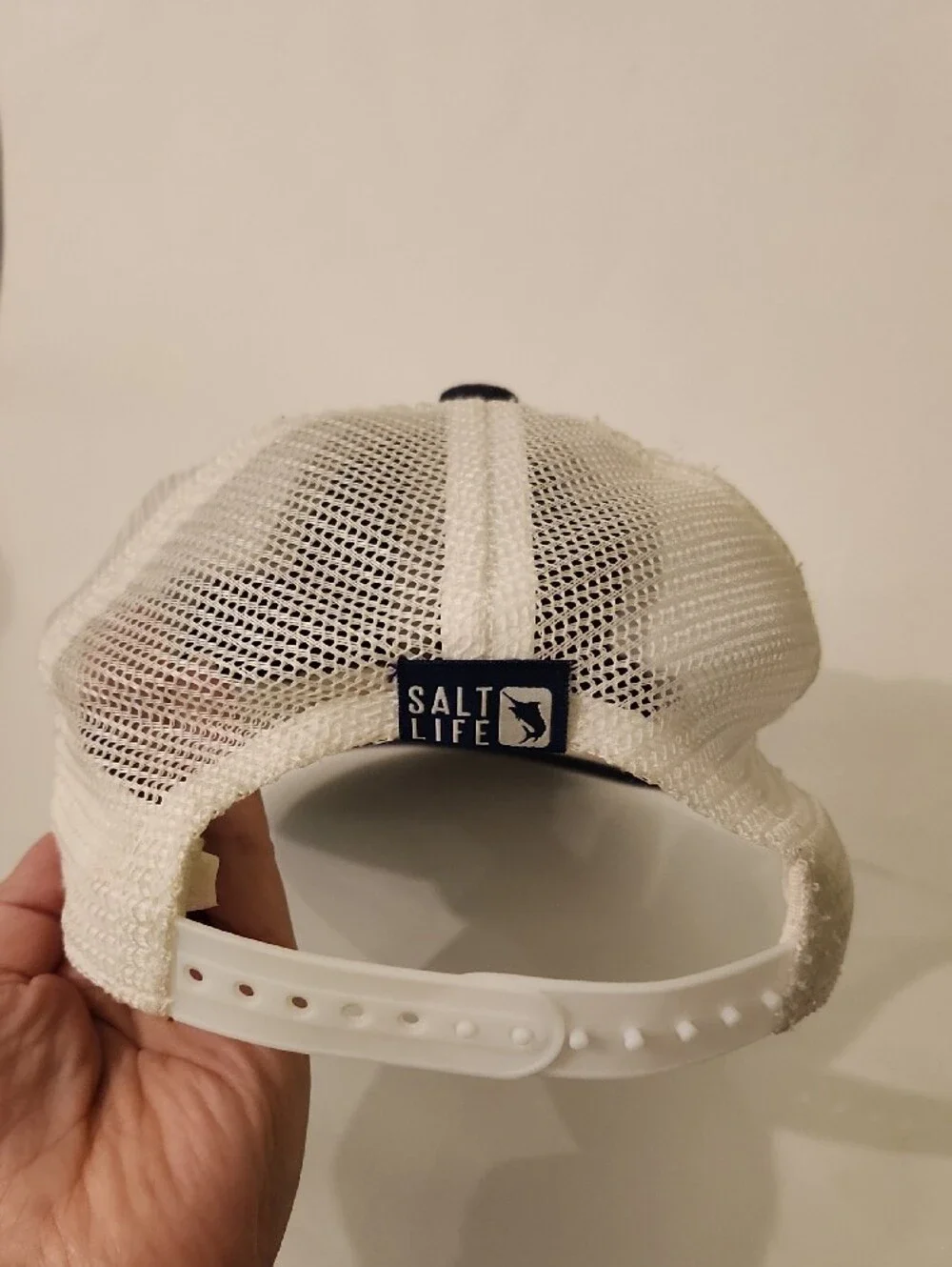 Salt Life Navy and White Patch  Hat Size Youth